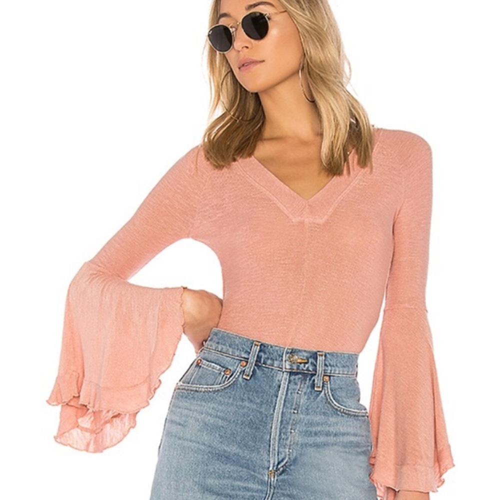 50% OFF❤️NWT Free People knit belle sleeve sweater - Picture 3 of 5